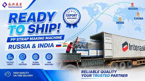 Berita perusahaan terbaru tentang Single Screw PP Strap Making Machines Shipped to Russia and India