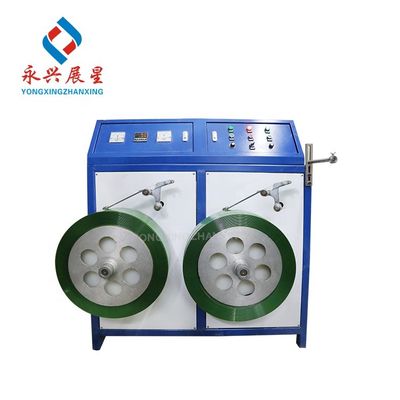 Kualitas  High Stability Automatic Double-station PET Strap Rewinding Machine for Industrial Use pabrik