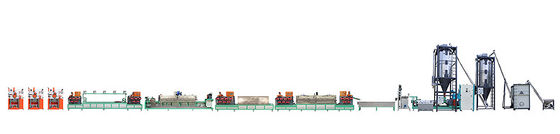 Harga yang bagus Mesin Pembuat Tali PET Listrik dengan Jaminan Layanan dengan Sistem Kontrol PLC Cina/Inggris dan Tipe Penggerak Listrik on line