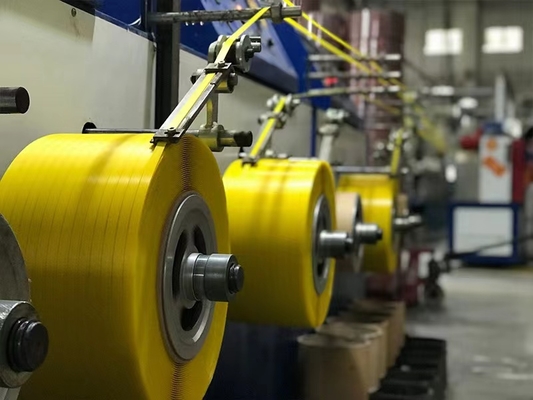 Harga yang bagus Full Automatic PP Strap Winder dengan PLC Control Tegangan disesuaikan on line