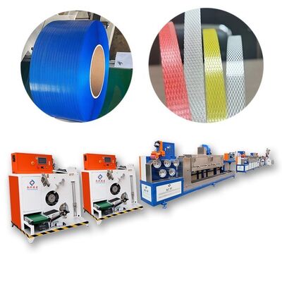 Harga yang bagus Mesin Pembuat Tali PP Tahan Lama dengan Kapasitas 100-800 KG/Jam, Lebar 9–32 mm, dan Pola Embossing Opsional untuk Logistik dan Pengiriman on line