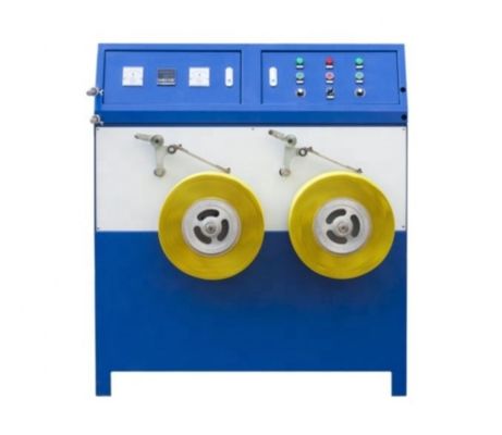 Semi Otomatis PP Packing Strapping Band Winding Machine Double Station Strap Winder