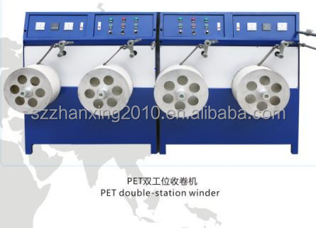 Harga yang bagus Mesin Penggulung Pita Pengemasan PET Otomatis Stasiun Ganda Strip Winder on line