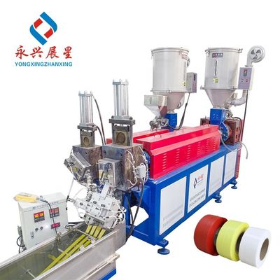 Harga yang bagus 9mm Twin Screw PP Packing Strap Making Machine Polyester Tape Pulling on line