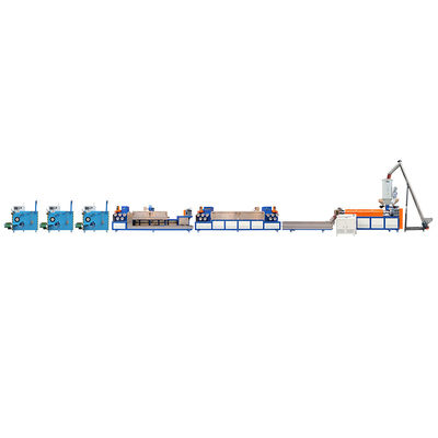 PP Single Screw Carton Box Plastic Strip Produksi Line Untuk Granules