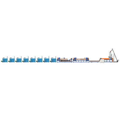 Mesin pembuatan tali PP untuk PP/PET Packing Strap Produksi dalam Single Twin Screw 8 Strap Manufacturing Plan