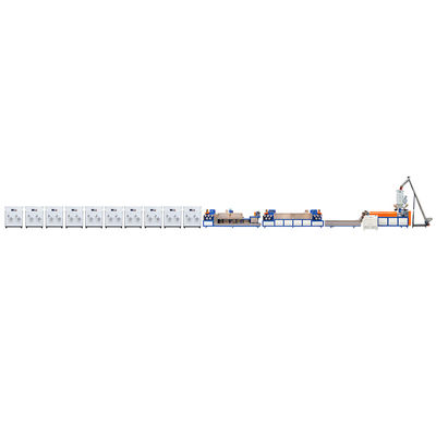 Single Screw PP Strap Band Extrusion Line PP Plastic Extruder Mesin