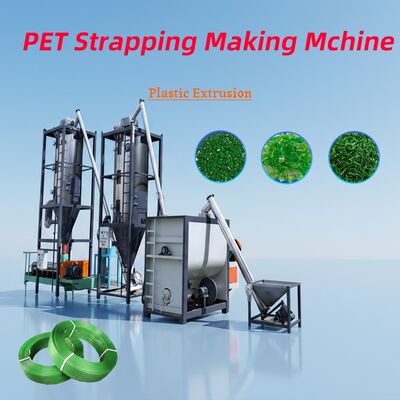 Harga yang bagus Jalur Produksi Tali Strap PET Emboss Tarikan Kuat Ekstruder Sekrup Tunggal on line