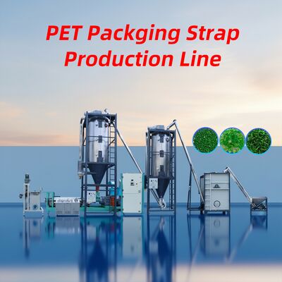 Harga yang bagus PET Packing Straps Membuat Mesin Kapasitas 200-350Kg/jam Banding/Belt Produksi lini on line
