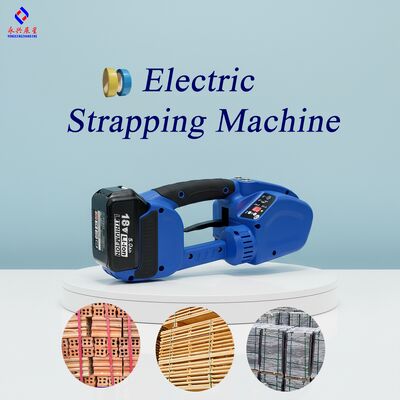 Harga yang bagus Alat Strapping Elektrik dengan Gaya Tegangan 500-3200N dan Baterai Li-ion 18V untuk Pengemasan Tugas Berat on line