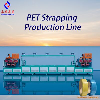 Mesin Strapping Pet Plastik Strapping Pet Strapping Polyerster Membuat Mesin CE ISO Pet Strap Line