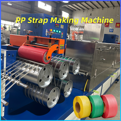 Jalur Ekstrusi Tali PP Berkecepatan Tinggi Pabrik Lini Produksi Pita Strapping PP