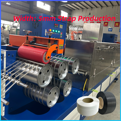 Satu sekrup 250-300kg/h Pp Otomatis Strapping Mesin Plastik Membuat Pet Packing Strap Produksi Line