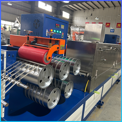 Harga yang bagus pp strapping extruder line Mesin Pembuat Sabuk Pengepakan Tali Ekstrusi Pita on line